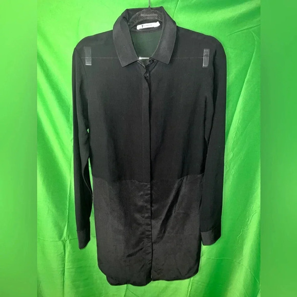 T by Alexander Wang 100% Silk Shirt Dress size XS - Picture 1 of 5